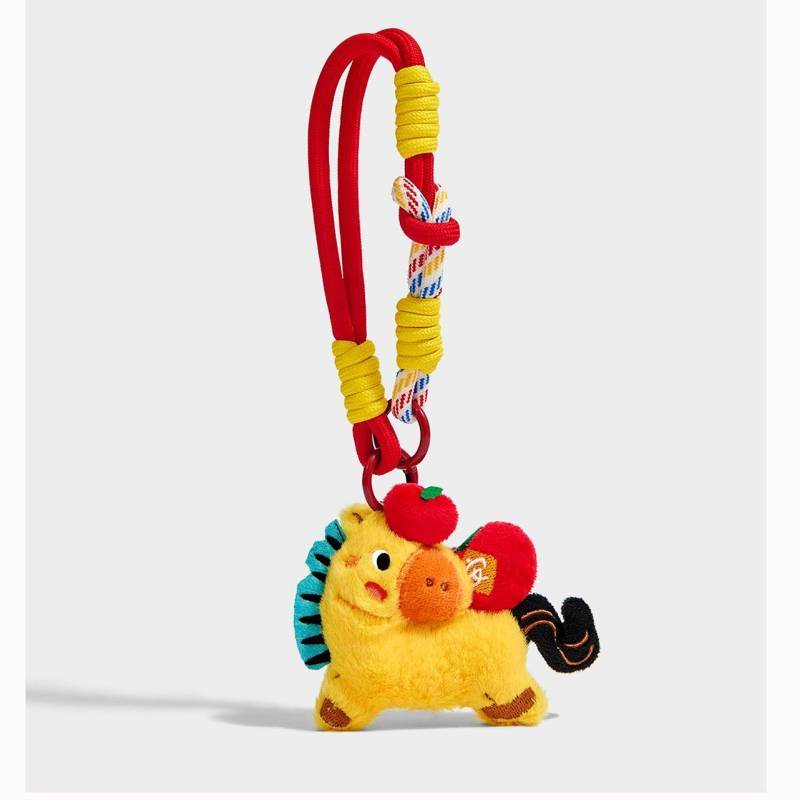 2026 Horse Year Immediately Safe Zodiac Doll Keychain Handbag Pendant New Year Gift dL4L