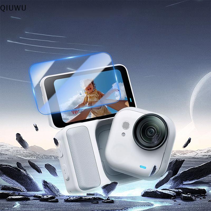 QIUWU 2 Kính Cường Lực Cho Insta360 GO Ultra Bảo Vệ Màn Hình HD Phim Bảo Vệ Cho Insta360 GO Ultra Ph