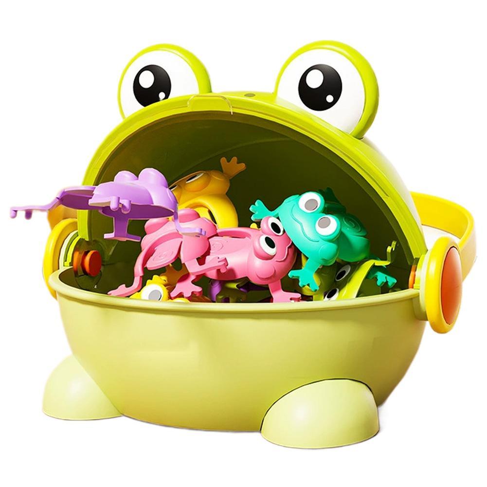 Trẻ Em Bó Hoa Ếch Đồ Chơi Giáo Dục Miệng Lớn Ếch Báo Chí Cha Mẹ-Con Ếch Đồ Chơi Nhảy W0c5