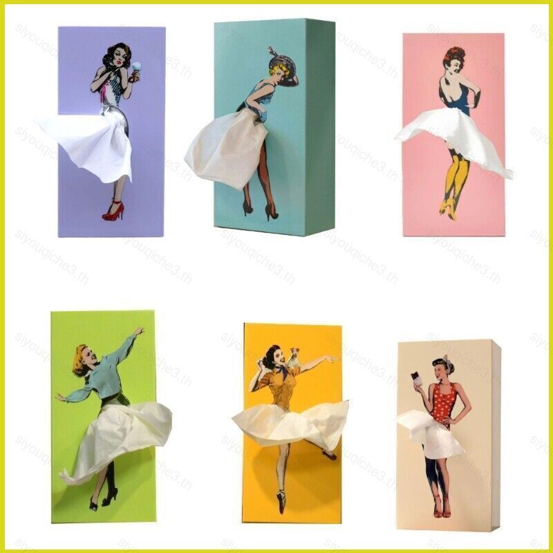 SY3 Marilyn Monroe Sáng Tạo Và Cá Tính Cô Gái Vẽ Hộp Giấy Hoạt Hình Anime Cô Gái Hộp Khăn Giấy YS3