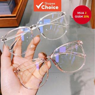 Kính Tròn Khung Kim Loại Chặn Ánh Sáng Xanh Ống Kính Có Thể Thay Thế Retro, Kính Mắt Nữ