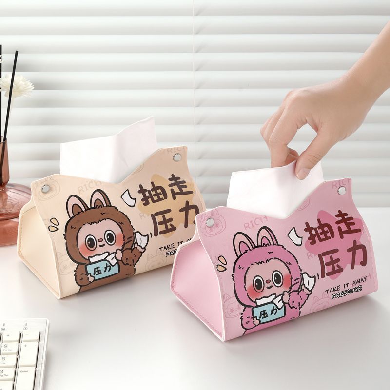 ❈ ❈ 🍎 ❈ labubu 🍒 ❈ ❈ ❈ ❈ ❈ ❈ 🍎 ❈ 高 ❈ ❈ ❈ ❈ ❈ ❈ ❈ ❈ ❈ ❈ Hộp đựng khăn giấy bằng da Labubu Lovable Col