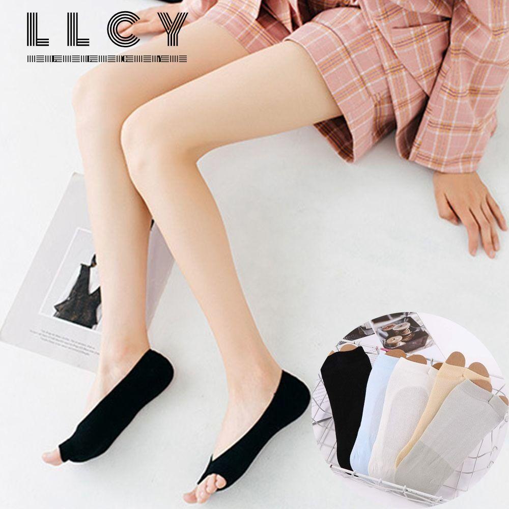 Tất LLCY từ cotton mỏng với thiết kế miệng cá và thoáng khí cho size EUR 35-40