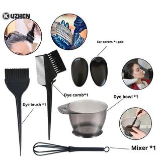 KUZHEN 4 / 6 Cái Thuốc Nhuộm Tóc Màu Bộ Bát Có Mũ Tai Thuốc Nhuộm Trộn Tóc Tint Chết Tô Màu Applicator Làm Tóc Tạo Kiểu Phụ Kiện HOT
