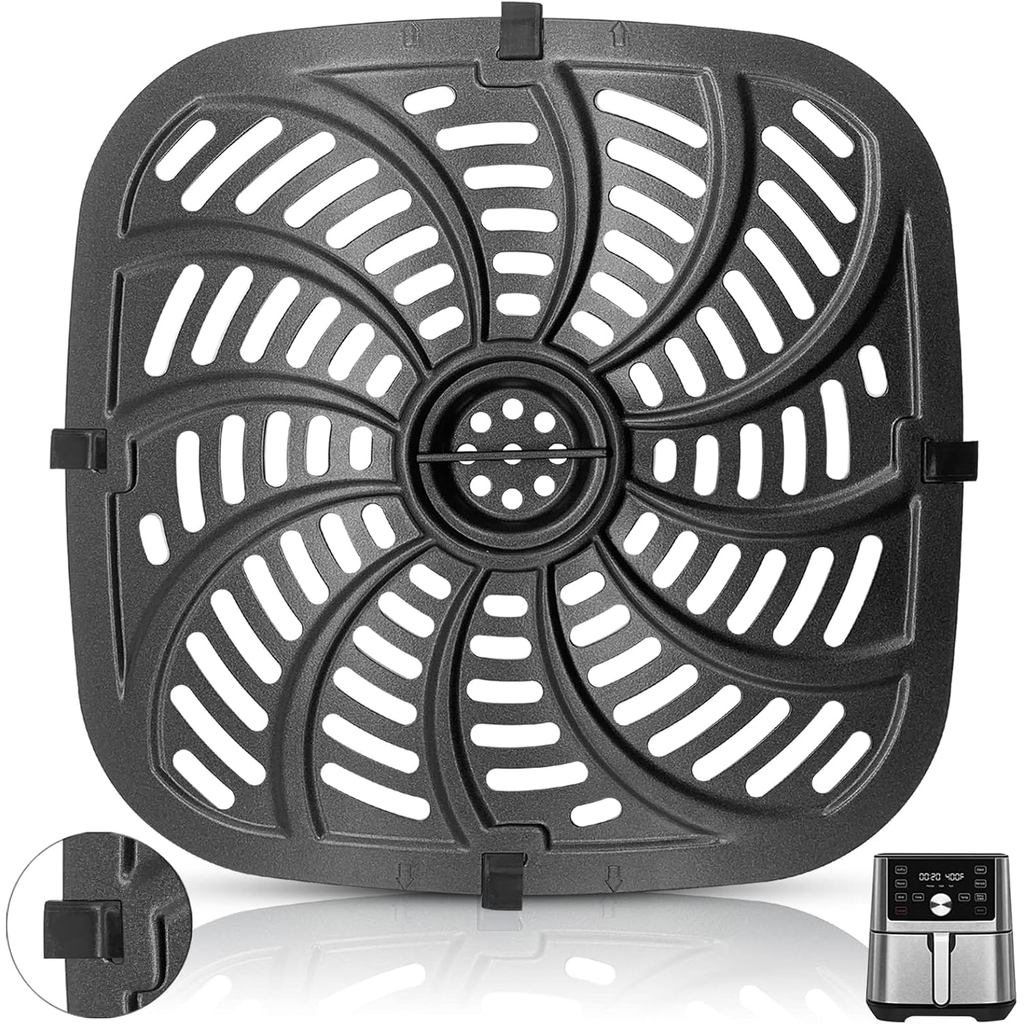 Chảo chiên không khí cho Chefman TurboTouch Easy View Air Fryer 8 QT, Phụ kiện nồi chiên không khí c