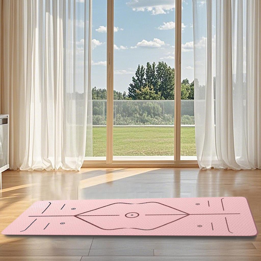 Yoga Workout Mat Fitness Cushion Yoga Pilates Mat Pad Shock Absorption Floor Pad Home Gym Accessorie