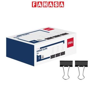 Hộp 12 Kẹp Giấy 25mm - Deli EZ64
