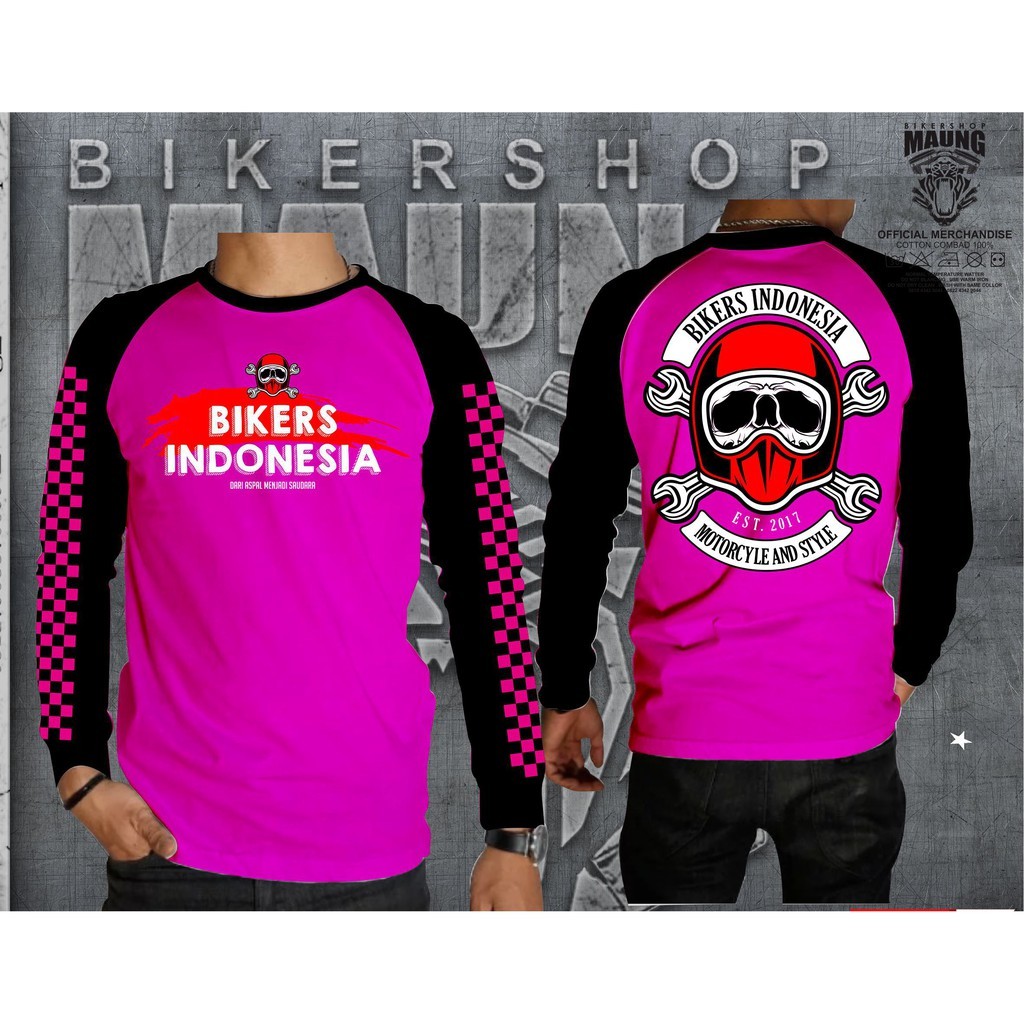 Áo thun biker / Áo thun xe máy Indonesia / Kaus Biker Indonesia Ladies