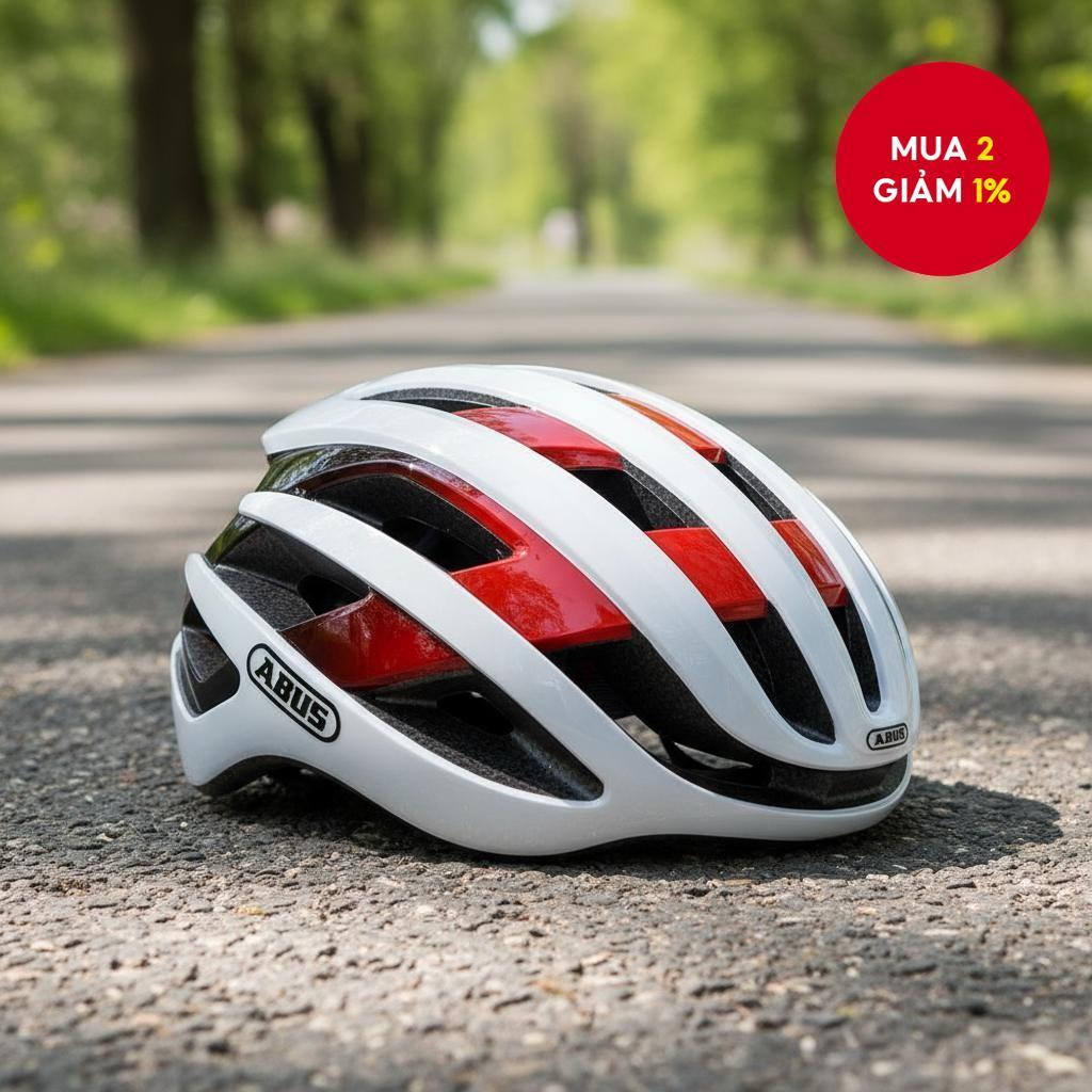 Mũ bảo hiểm ABUS AirBreaker - Siêu nhẹ, khí động học cho MTB/Đường bộ, dành cho Triathlon & Đạp xe