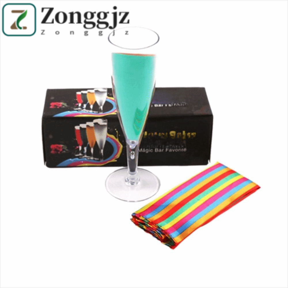 ZONGGJZ Glass Magic Đạo cụ, Lust Caution Cup Scarf Wine Glass Đổi màu sắc, Gimmicks Magician Tool Co