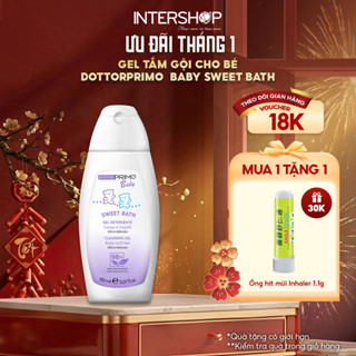  Gel tắm gội trẻ em DottorPrimo Sweet Bath giúp làm sạch nhẹ nhàng và cung cấp độ ẩm cho tóc và da bé  DP0019 