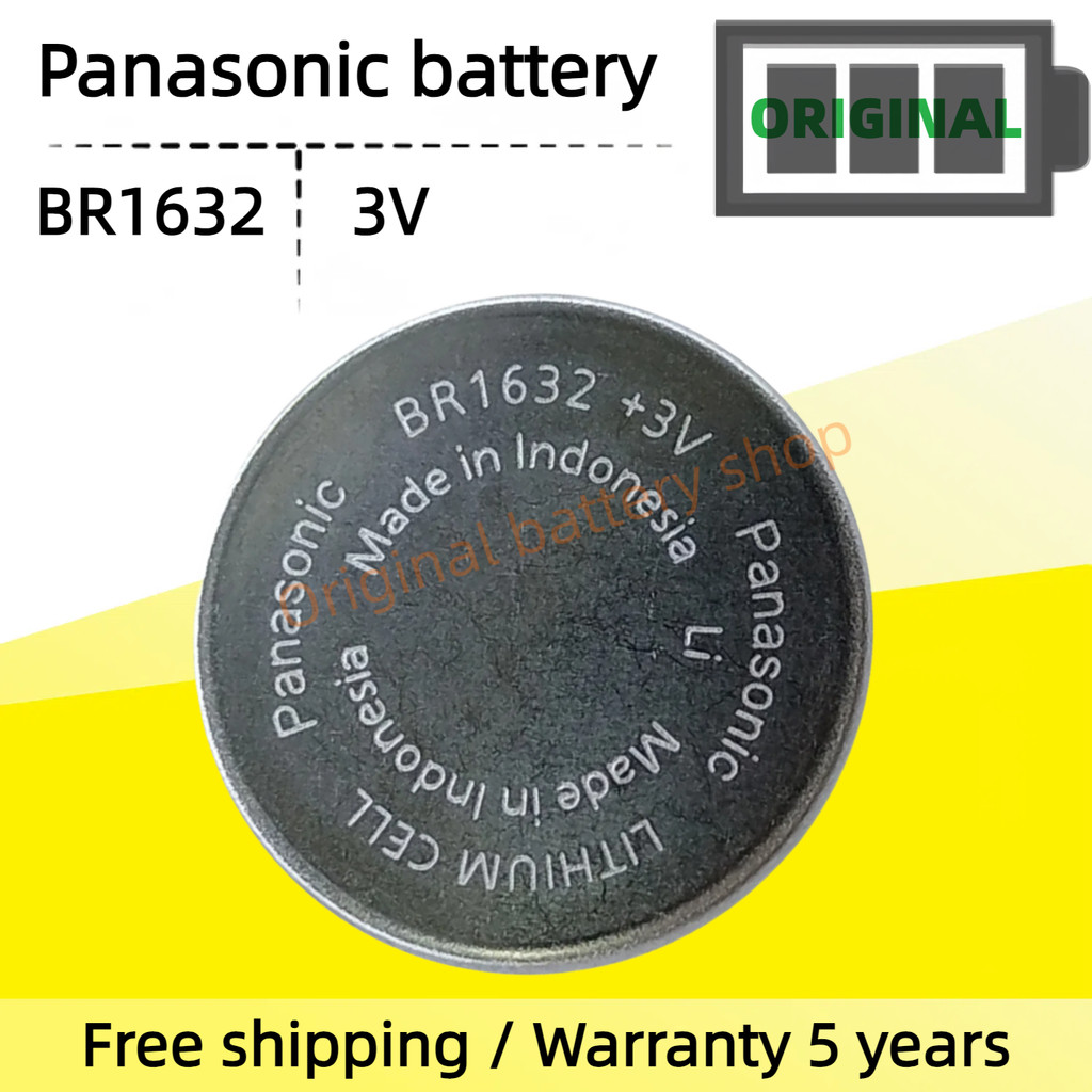 Pin Panasonic BR1632 chịu nhiệt độ cao pin giám sát áp suất lốp bên ngoài ô tô thay thế pin pin pin 