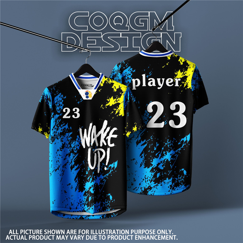 Phiên bản NFL Futsal Football Baju Jersey Tên tùy chỉnh Áo thun thể thao vải thoáng khí