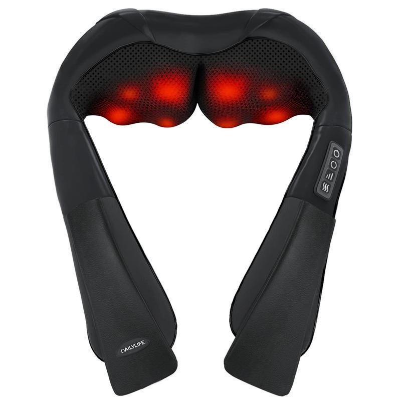 DAILYLIFE Shiatsu Neck and Back Massager, Electric Shoulder Massager, Car Neck Massage Pillow for Ne