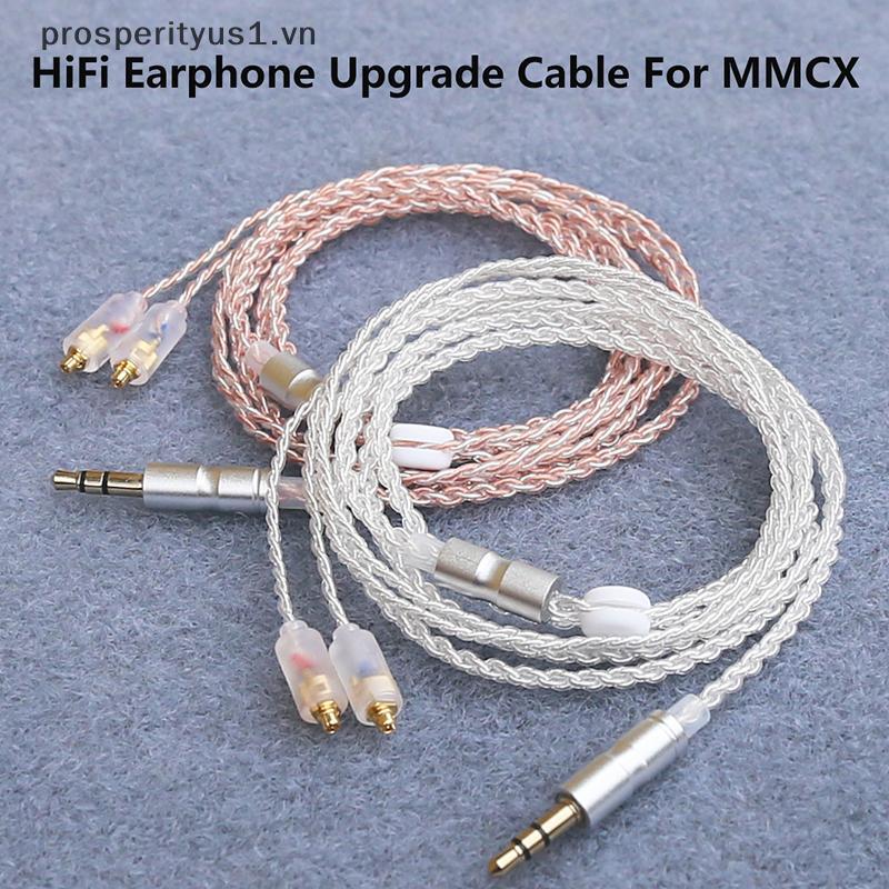[prosperityus1] Cáp nâng cấp tai nghe HiFi MMCX 3.5mm 1.2m Cáp lõi mạ bạc cho Sennheiser IE200 / IE3