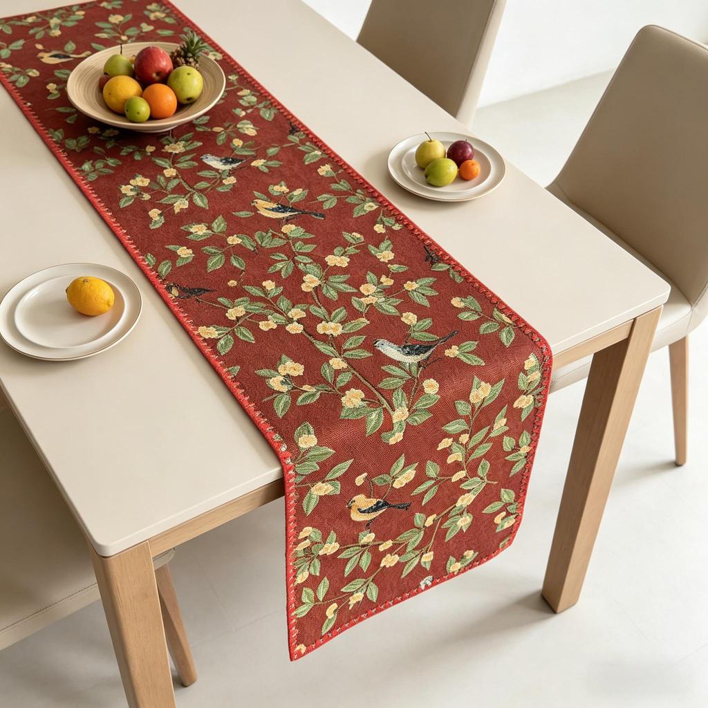 Table Runner Modern Table Runner Tủ TV Vải Cotton Table Runner Phong cách nhà Bắc Âu, Linen Runner c