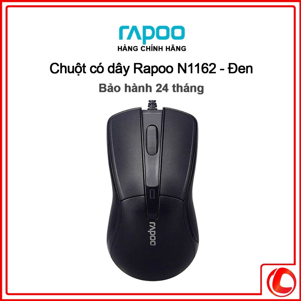 Combo Phím Chuột Văn Phòng Có Dây Rapoo N1162/NK1800 -  Đen | KHANHTRANMOHINHPADCHUOT