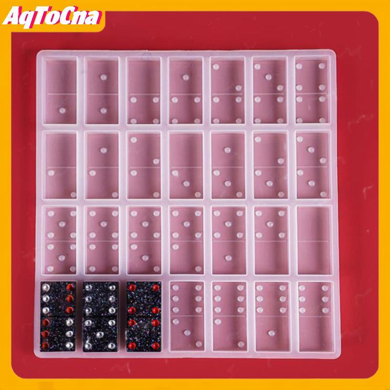 AqToCna Trò Chơi Dominos - Khuôn Nhựa Epoxy DIY