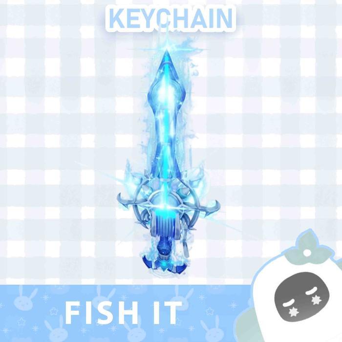 Ganci / Gantungan Kunci Akrilik ROBLOX FISH IT "ITEM" - BLADE DIVINE