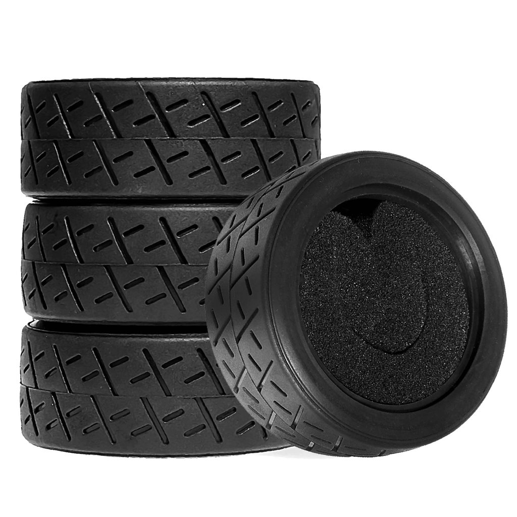 4pcs Racing Speed Rubber Sponge Liner Grip Tires Tyre For 1:10 HSP HPI On-Road Car 01036