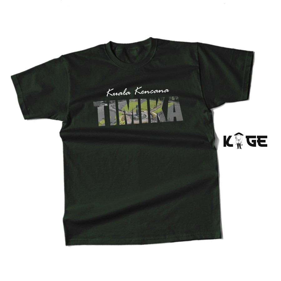 Kaos Pria Distro KUALA KENCANA TIMIKA Baju Papua Tulisan / Kaos Cotton Combed 30s BERGAYA STORE