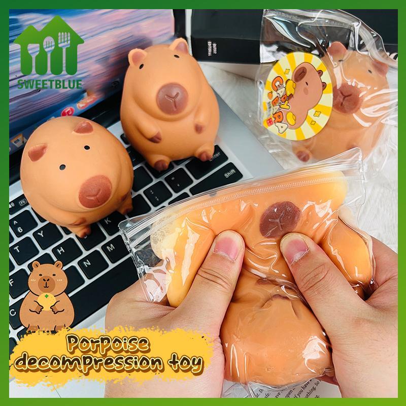 SWEET Phim hoạt hình Capybara Mochi Pinching Đồ chơi Squishy Đồ chơi phục hồi chậm Đồ chơi đàn áp Gi