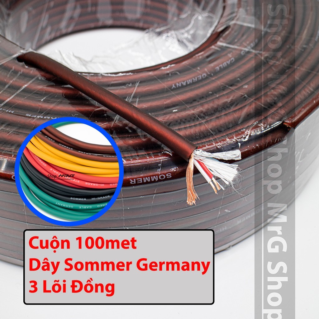 Cuộn 100met Dây Tín Hiệu Âm Thanh 3 lõi Đồng, dây hàn rack canon, 6ly, dây micro...