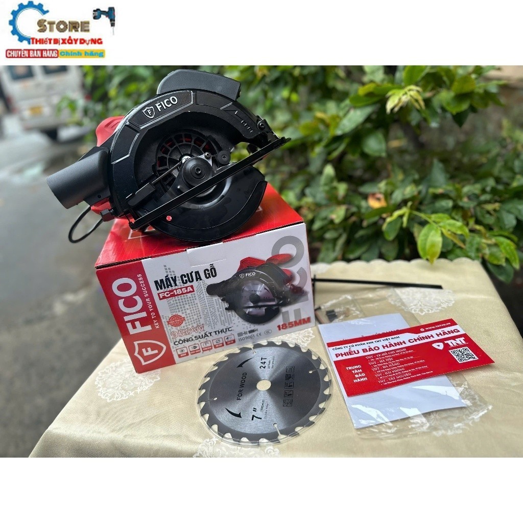 Máy cắt gỗ FICO FC-185A Đĩa 185mm, Công suất 950w - Store thiết bị dekton