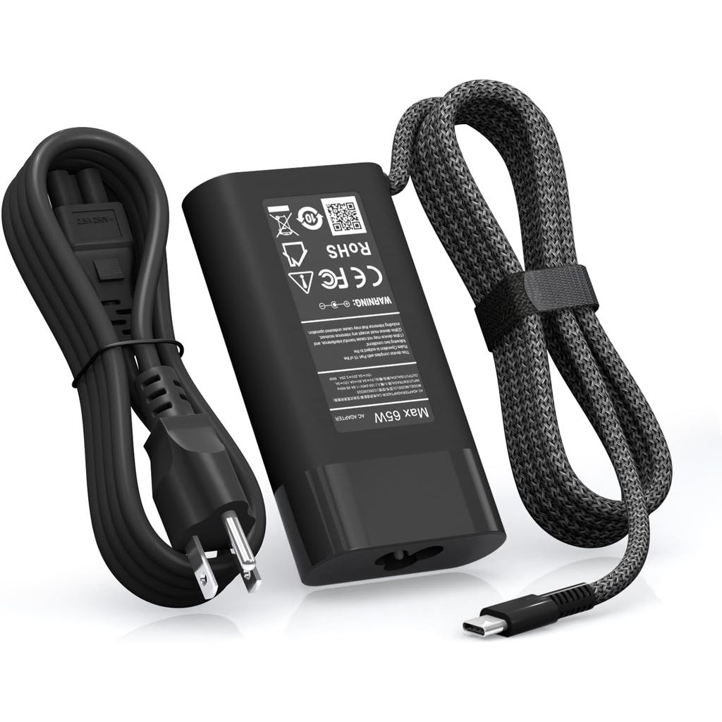 USB C Slim 65W mới Tương thích với bộ sạc máy tính xách tay HP Spectre x360, Envy, Chromebook, Elite