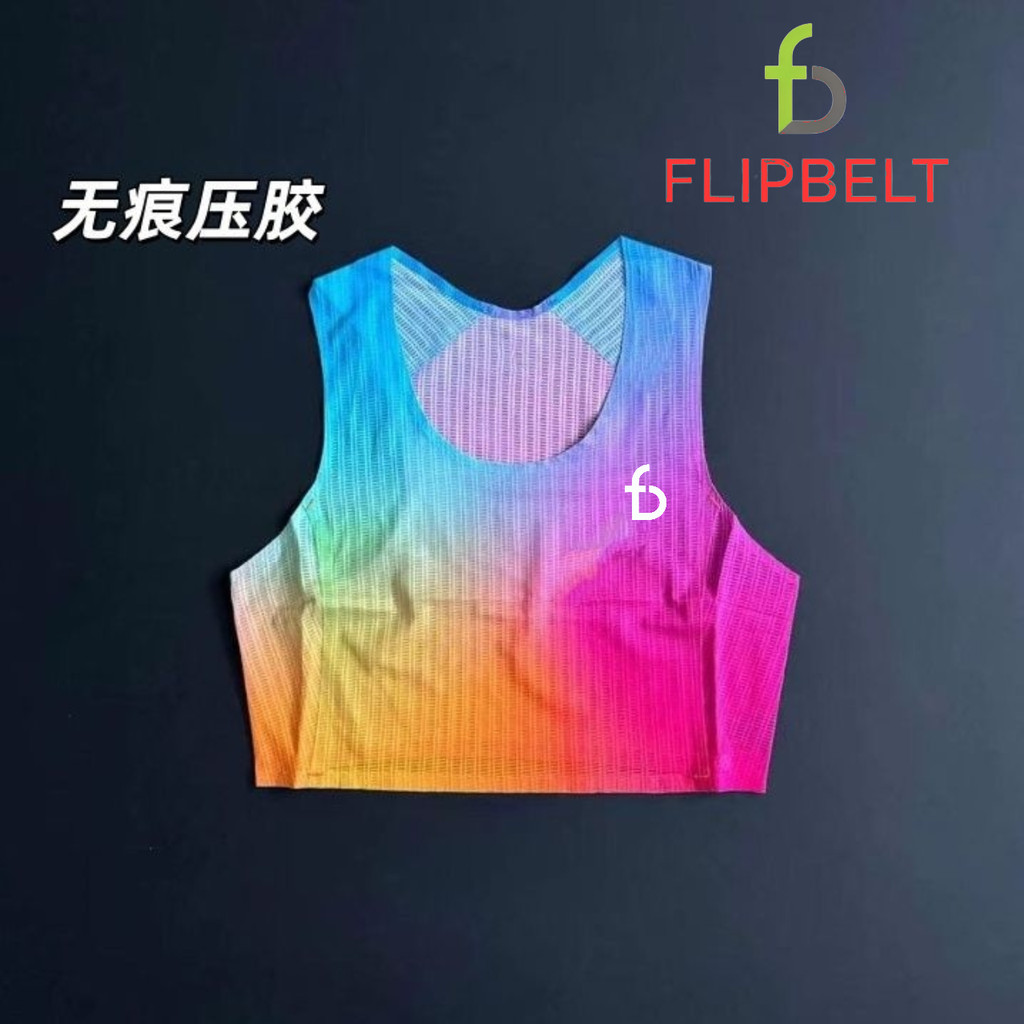 Running Marathon Women's Breathable Adhesive Vest Sports Jogging Outer Wear Yoga Sleeveless Top qDOT