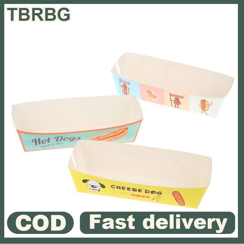 100 Chiếc -Túi Nửa Dài / Hotdog Có Thiết Kế In Hình Hotdog Sandwich Hot Dog Bao Bì Khay Khay In Hotd