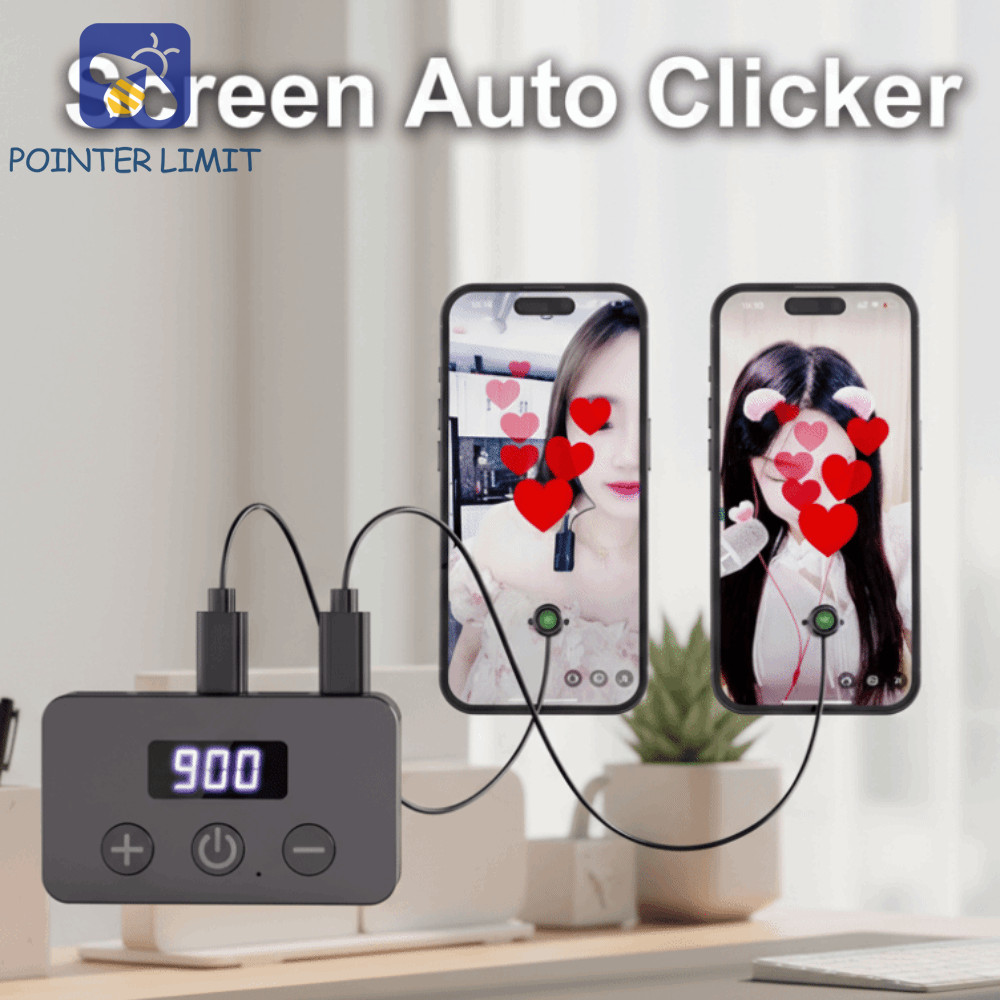 POINTER LIMIT Tự Động Clicker Thiết Bị, Bấm Điện Thoại Màn Hình Sạc Tự Động Clicker, Màu Đen Liên Tụ