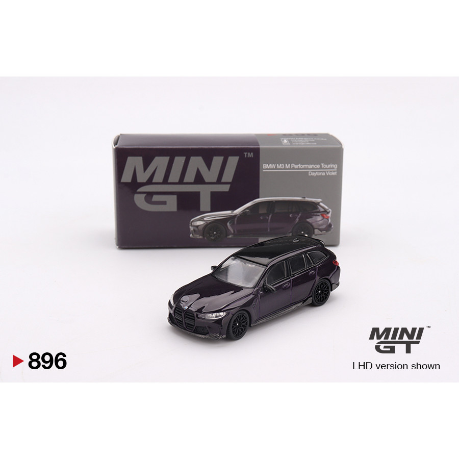 MÔ HÌNH XE Minigt Box ver MGT00896 BMW M3 M Performance Touring Daytona Violet