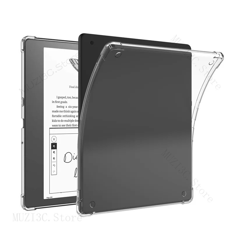 Dành Cho Kindle Scribe 10.2 "2024 Ốp Lưng Trong Suốt Túi Khí Mềm TPU Bảo Vệ Chống Sốc Capa Fundas Vỏ