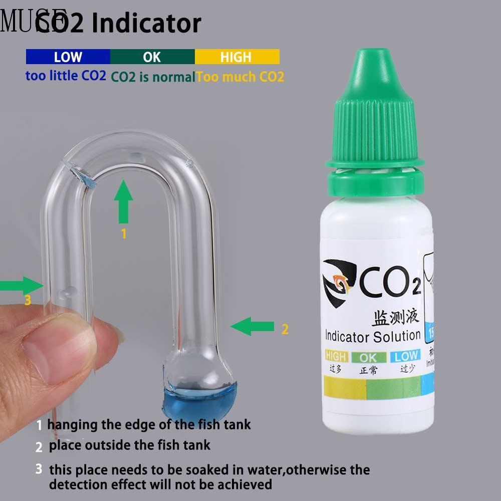 MUSE CO2 Màn hình DIY Kit CO2 Máy kiểm tra chỉ báo CO2 Màn hình chỉ báo bể cá