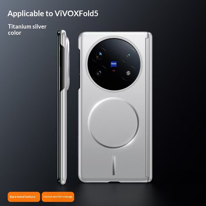 Dành Cho Vivo X Fold 5 Sơn Kim Loại Sang Trọng Gấp Từ Tính Ốp lưng Vivo X Fold 3 Pro X Fold 3 Sạc Kh