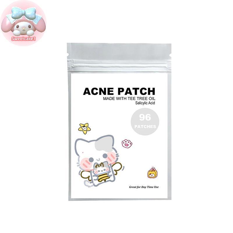 Sweetcake1 96 Miếng Dán Mụn Hình Mèo Điều Hỗ trợ giảm mụn Miếng Dán Vô Hình Mụn Loại Bỏ Mụn Miếng Dá