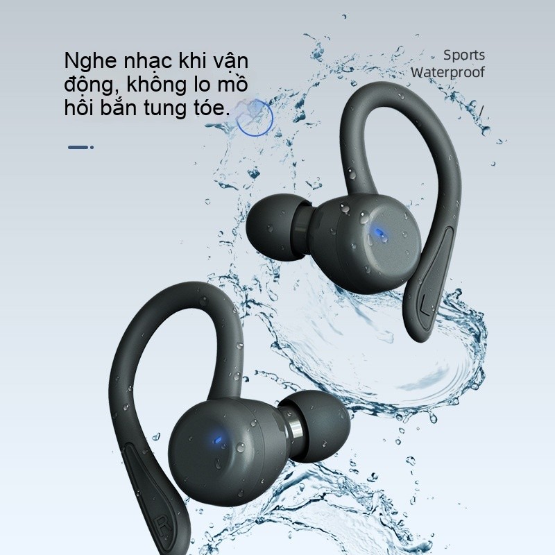 Tai nghe Bluetooth Tai nghe Bluetooth thể thao không dây thực sự Tai nghe Bluetooth nhét tai chống n