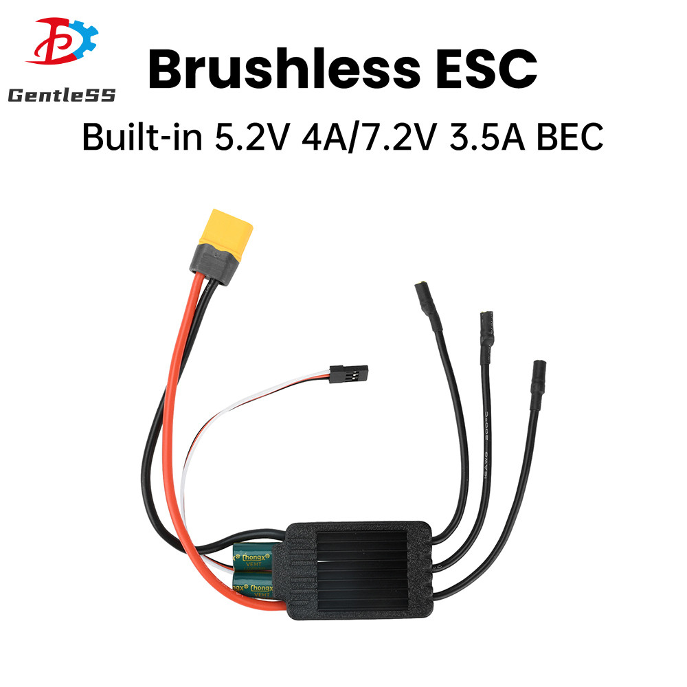 Bộ điều khiển tốc độ không chổi than 3-6S AM32 ESC 120A tích hợp 5.2V / 7.2V 4A BEC cho mô hình RC M