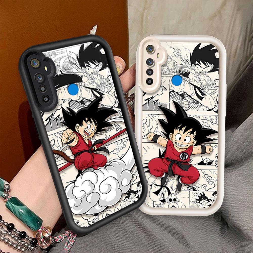 Ốp điện thoại cặp đôi cho Realme 5 5S 5i Realme C3 Phim hoạt hình dễ thương Silicon Dragon Ball Vỏ c