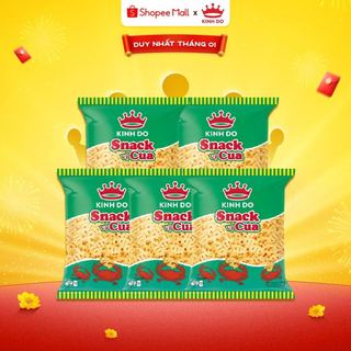  Combo 5 Gói Bánh Snack Kinh Đô Vị Cua Gói X 29G 