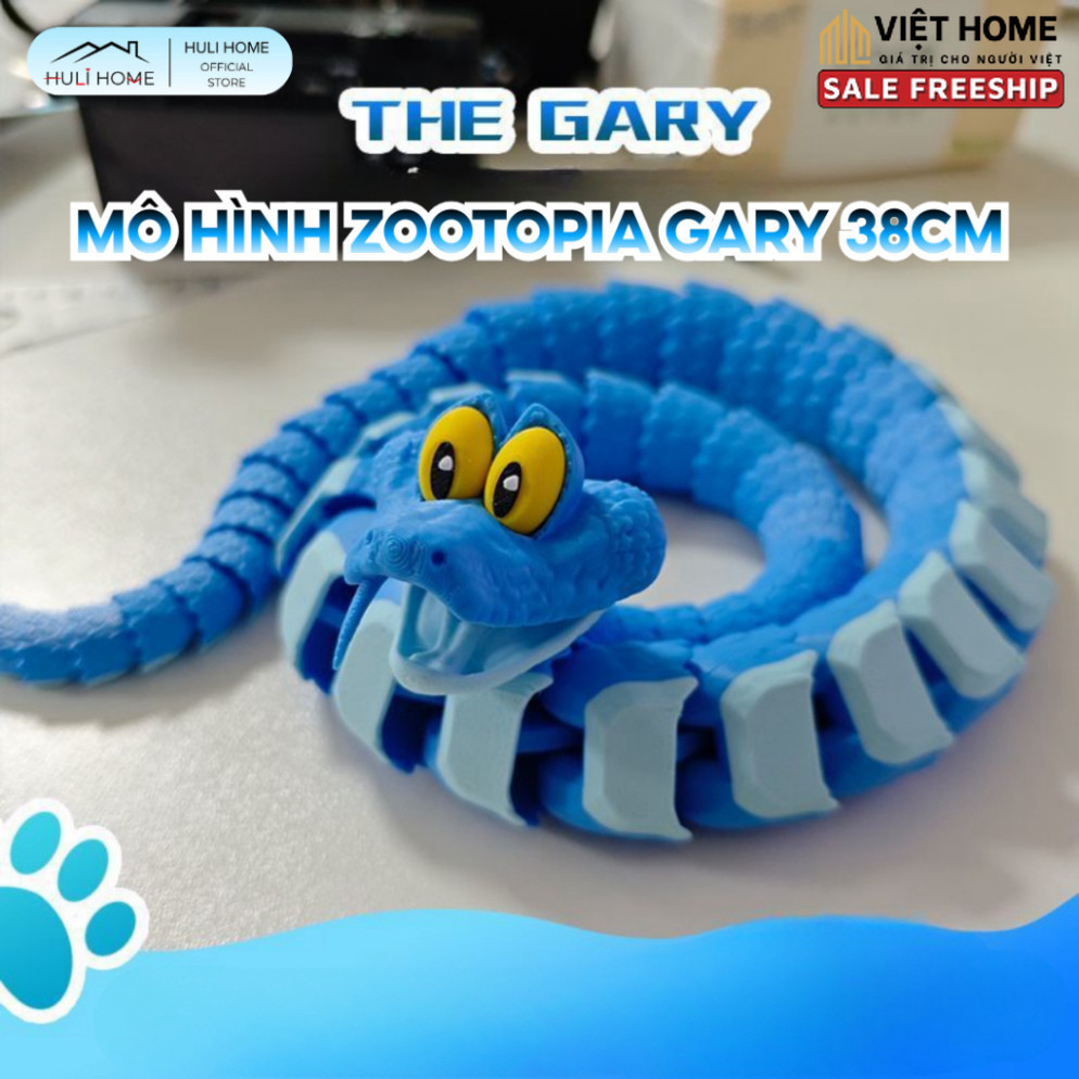 Mô Hình 3D Zootopia Gary de Snake 38cm Chắc Chắn Cực Đẹp Disney Có Thể Làm Trang Trí Việt Home - DC1