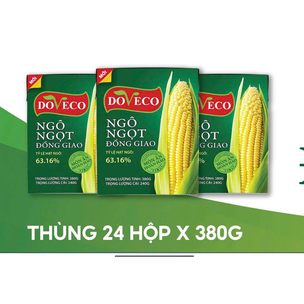 Thùng Ngô Hạt Đồng Giao DOVECO 24 Hộp 450 g- CHÍNH HÃNG