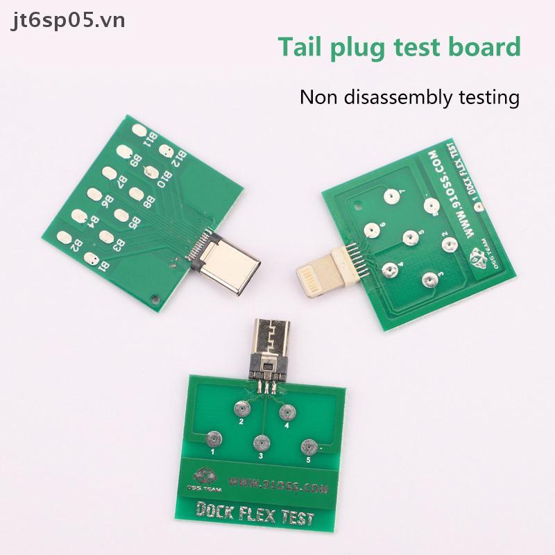 [JTS] Micro USB Dock Flex Test Board cho điện thoại Type-C U2 Đế sạc nguồn pin Flex Easy Test Tool [