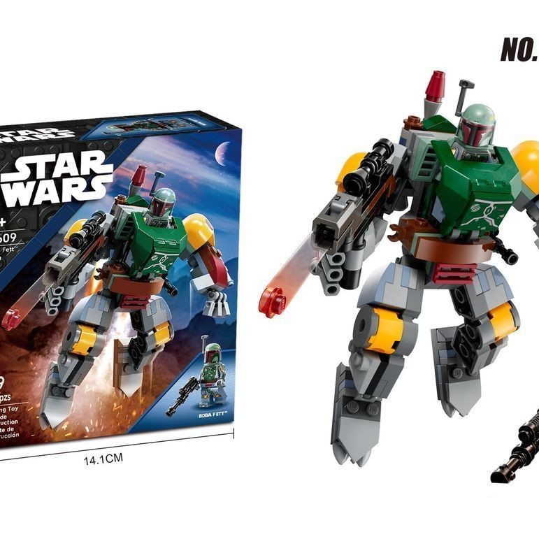 Chiến Tranh Giữa Các Vì Sao Mecha 75370 Stormtrooper 75369 Boba Fett 75368 Darth Vader Khối Xây Dựng