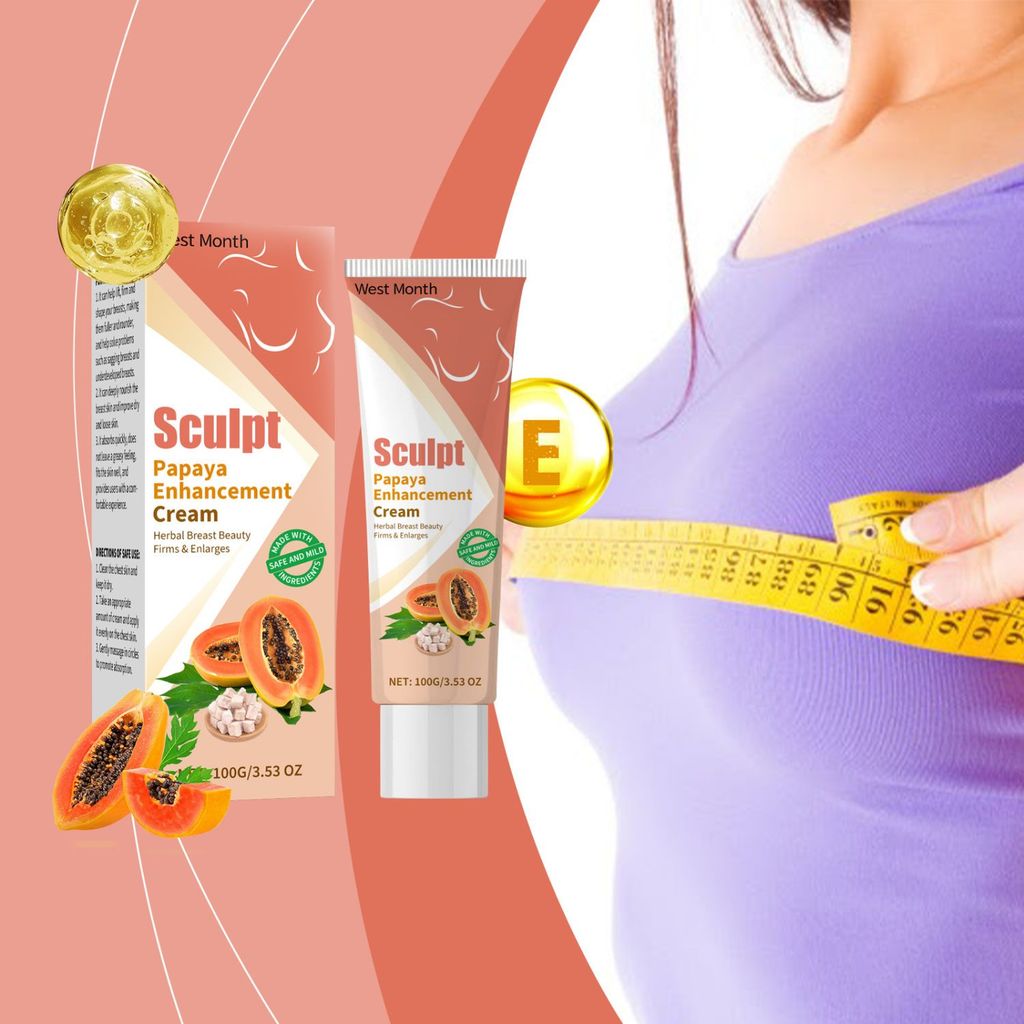 New Product#WEST MONTH Papaya Breast Enhancement Cream Gentle Care Nourishing Lifting Skin Firming M