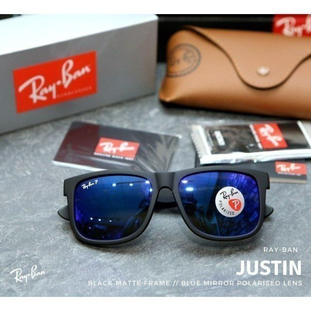 Kính râm thể thao Justin Luxottica Italia mẫu RB4165, mã 622 / 55
