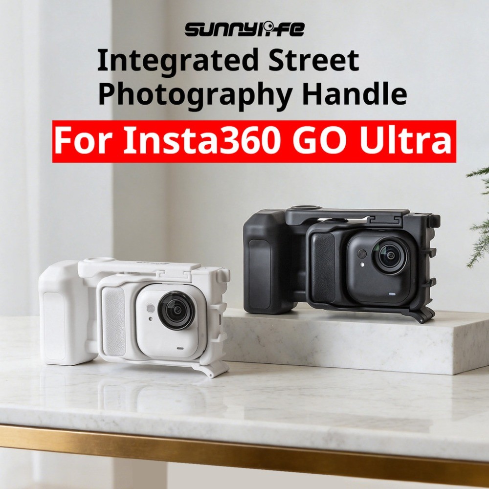 Thích hợp cho Tay cầm máy ảnh Insta360 GO Ultra Street Phát hành nhanh Lồng thỏ Quét Grip Khung Phụ 