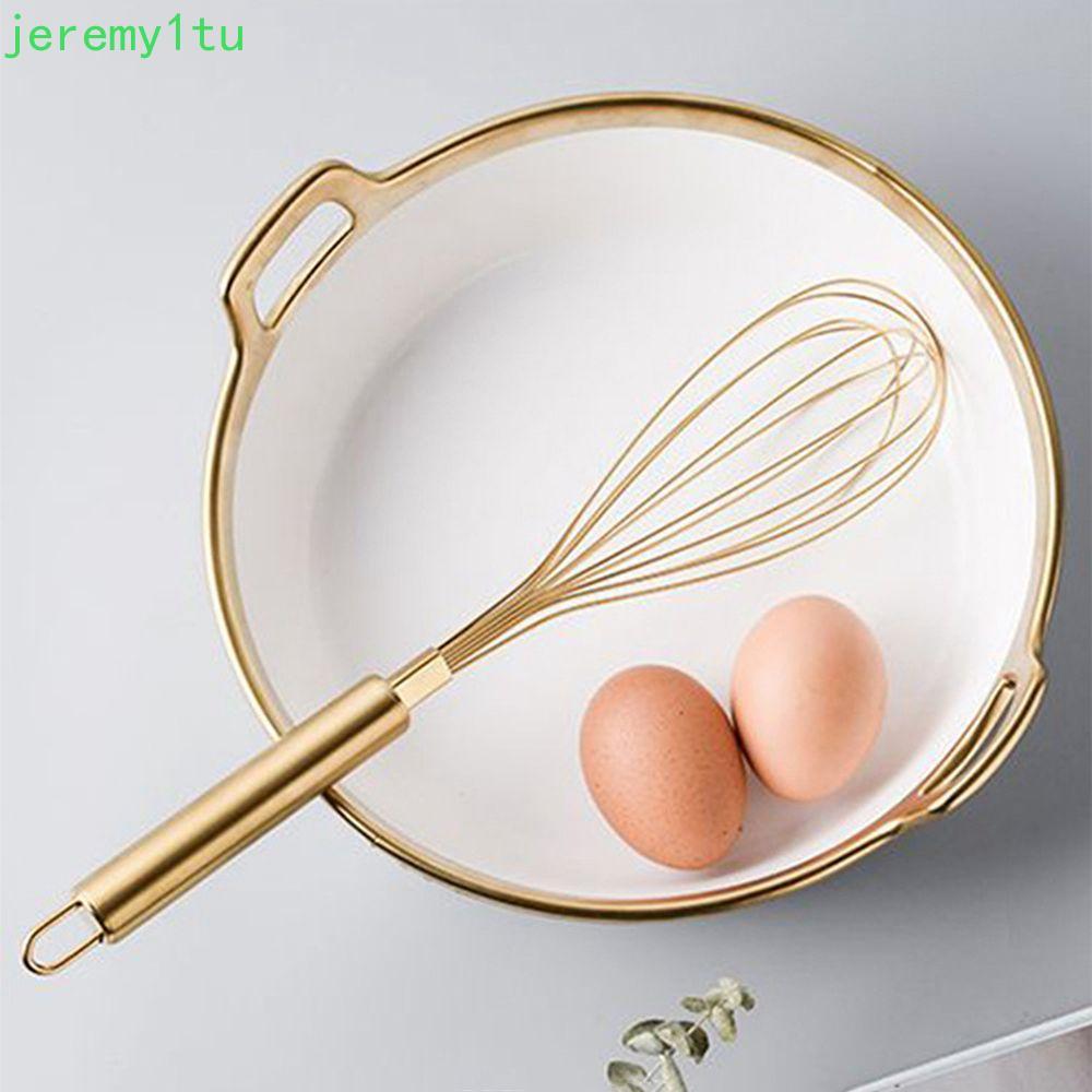 Máy đánh trứng JEREMY Baking Home Milk Frother Golden Manual Cooking Mixer
