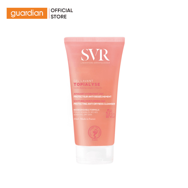 Gel Rửa Mặt Và Tắm Giúp Làm Mịn Và Dưỡng Ẩm Da Svr Topialyse Gel Lavant 55ml | Guardian Việt Nam